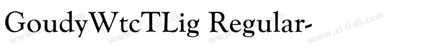 GoudyWtcTLig Regular字体转换